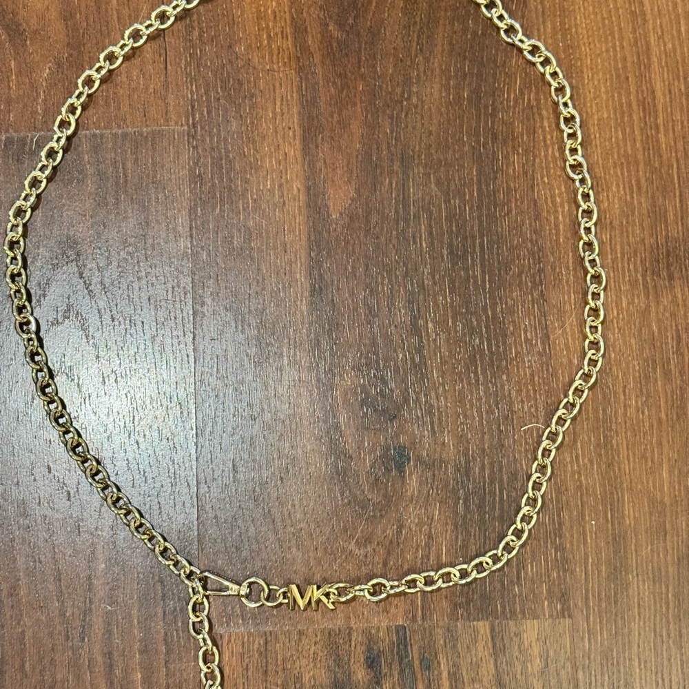 Michael Kors Gold Classic Link waist belt